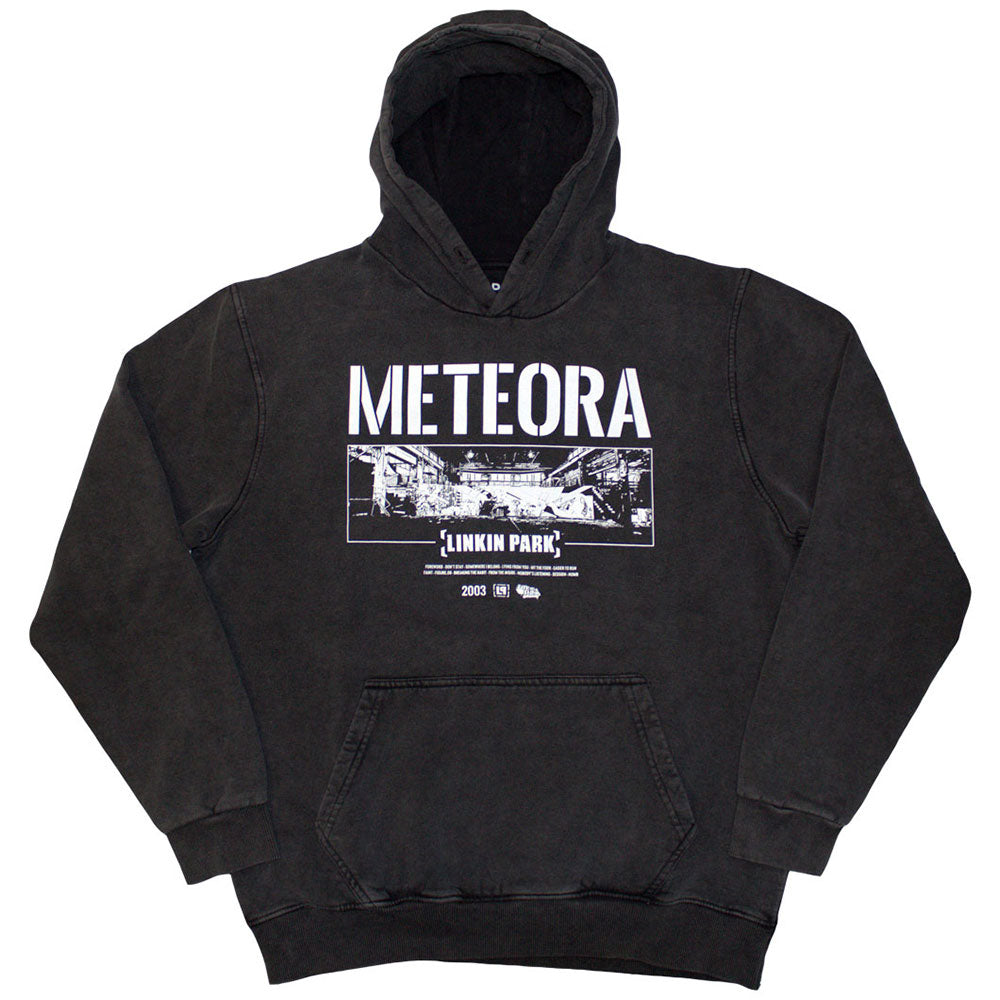 Linkin Park Stone Wash Pullover Hoodie - Meteora Wall Art Stone Wash