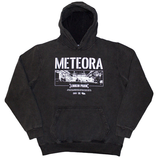 Linkin Park Stone Wash Pullover Hoodie - Meteora Wall Art Stone Wash