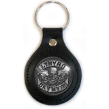 Lynyrd Skynyrd Leather Keychains - Biker Logo Leather