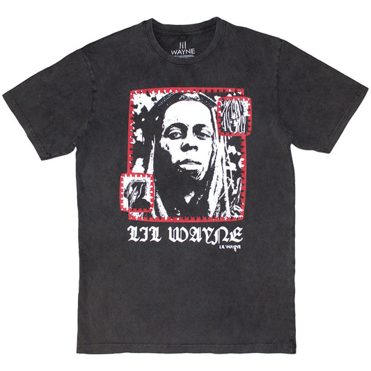 Lil Wayne T Shirt - Mono Photo Stone Wash