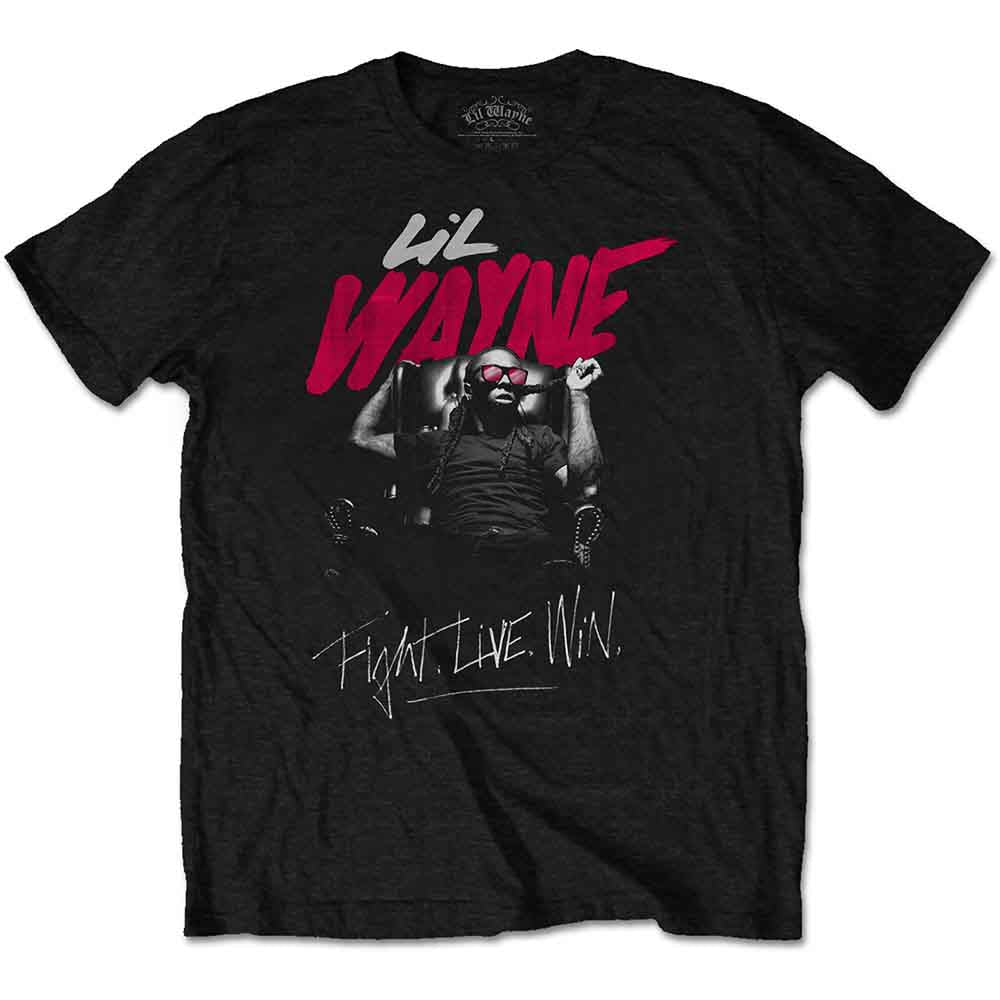 Lil Wayne T Shirt - Fight, Live, Win