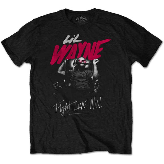 Lil Wayne T Shirt - Fight, Live, Win