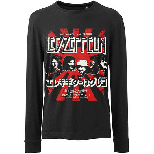 Led Zeppelin Long Sleeve T Shirt - Japanese Burst