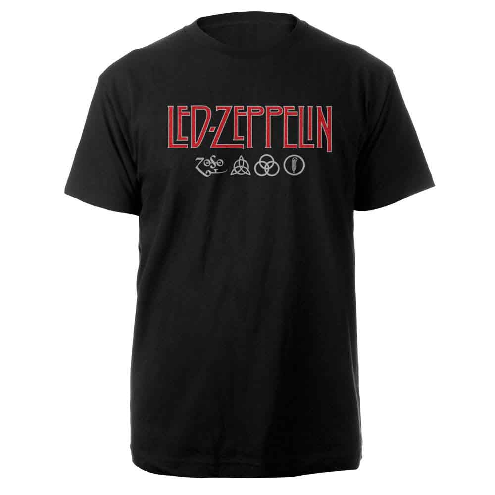 Led Zeppelin T Shirt - Logo & Symbols