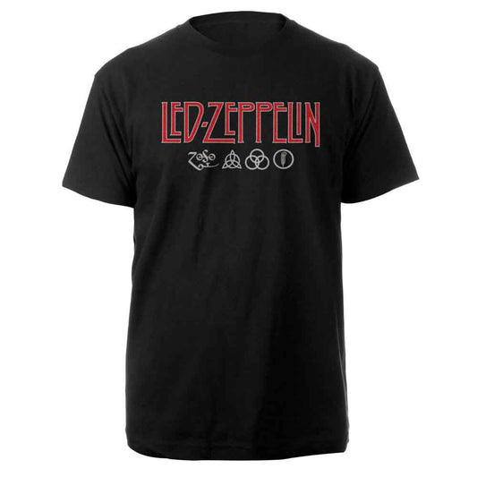 Led Zeppelin T Shirt - Logo & Symbols