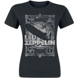 Led Zeppelin Woman's T Shirt - Vintage Print LZ1
