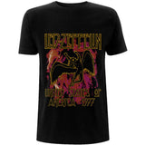 Led Zeppelin T Shirt - Black Flames