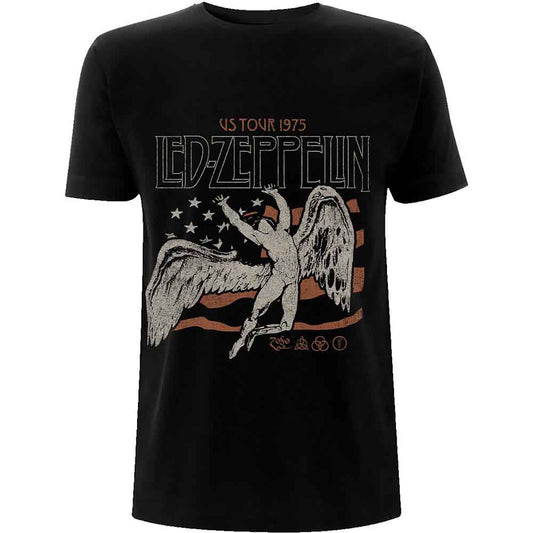 Led Zeppelin T Shirt - Us 1975 Tour Flag | Buy Now For 24.99