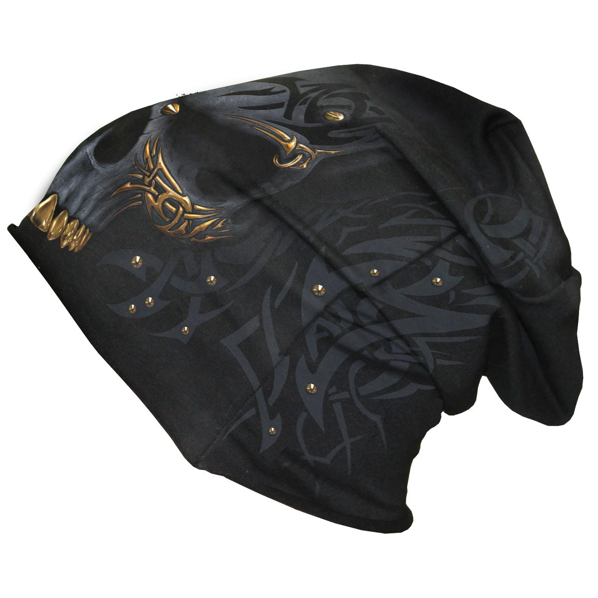 BLACK GOLD - Light Cotton Beanies Black