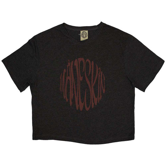 Maneskin Women's Crop Top - Warped Logo
