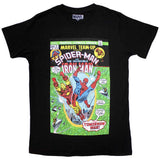 Marvel Comics T Shirt - Spiderman & Iron Man Comic Cover