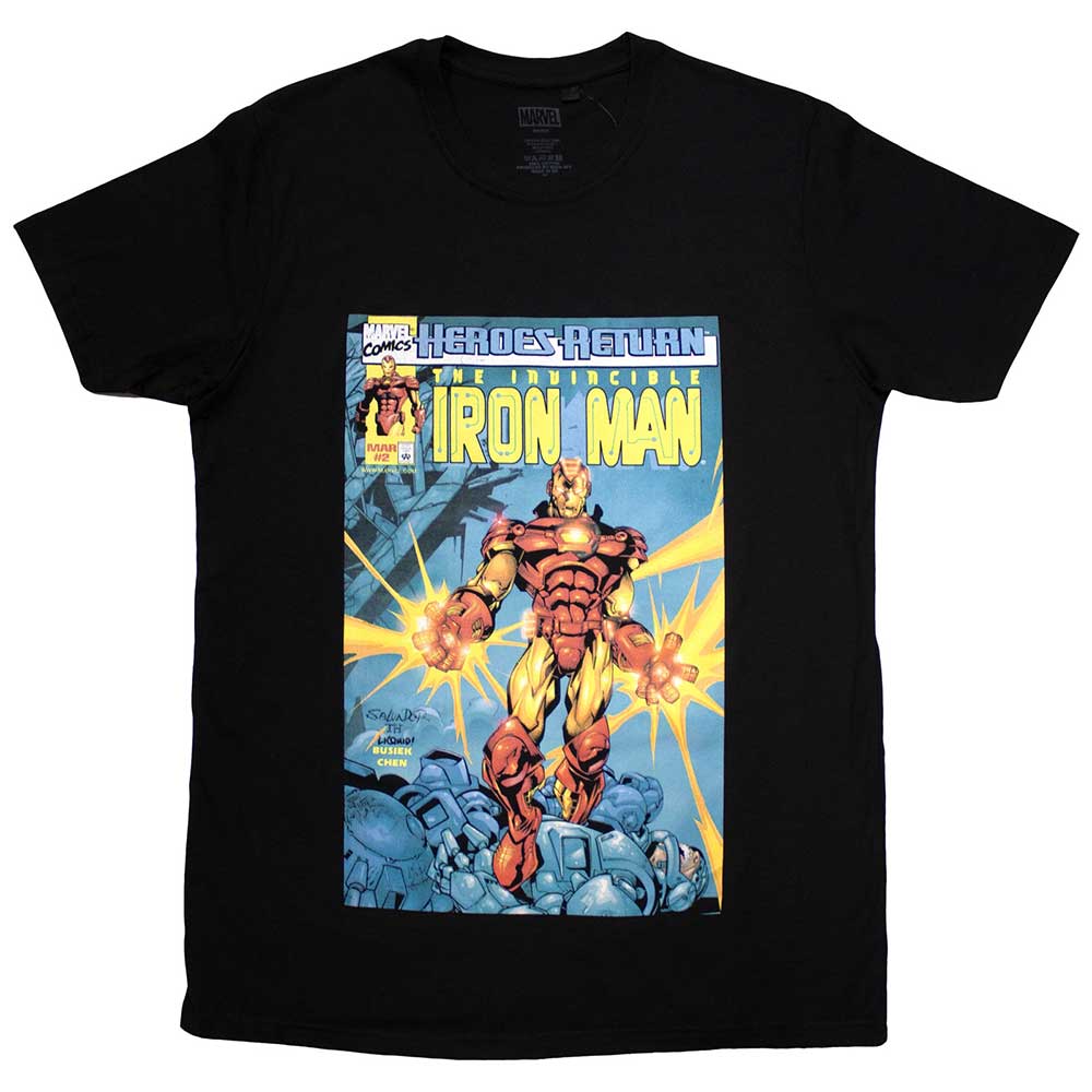 Marvel Comics T Shirt - Invincible Iron Man Comic Cover