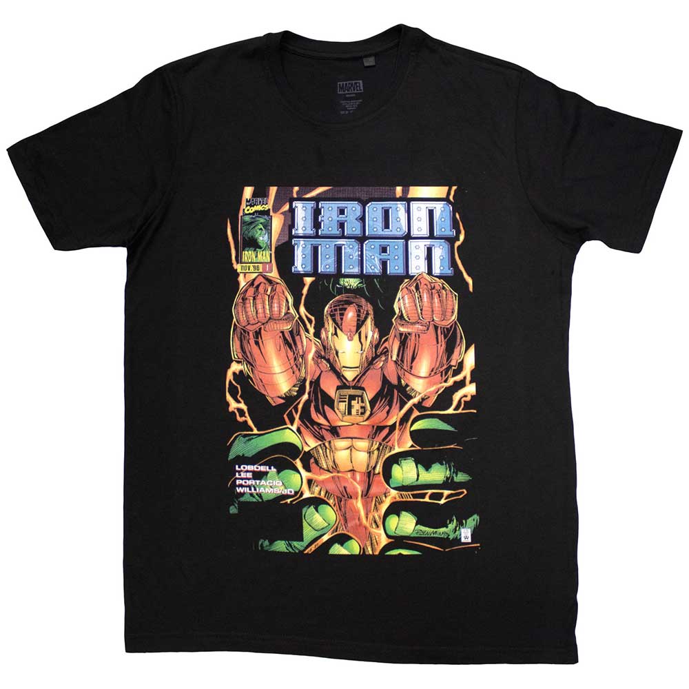 Marvel Comics T Shirt - Iron Man Fist Comic Cover