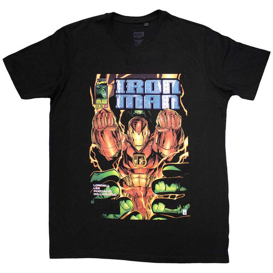 Marvel Comics T Shirt - Iron Man Fist Comic Cover