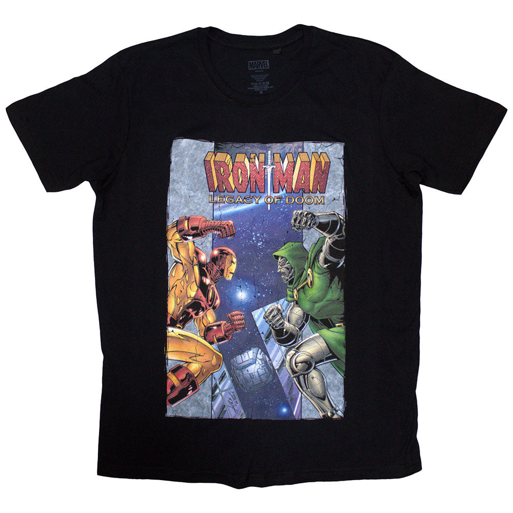 Marvel Comics T Shirt - Iron Man vs Dr Doom