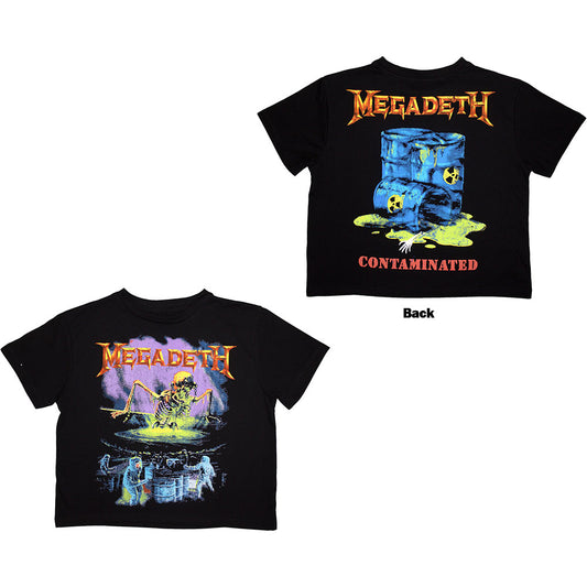 Megadeth Women's Crop Top - Contaminated | Buy Now For 24.99