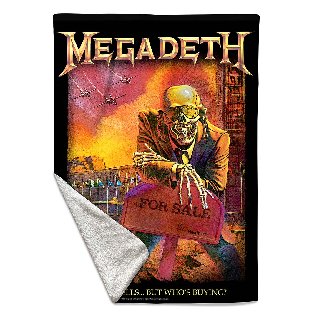 Rocksax Megadeth Blanket - Rust 2  | Buy Now From £39.99