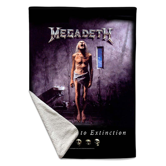 Rocksax Megadeth Sherpa Fleece Blanket - Countdown to Extinction  | Buy Now From £39.99