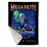 Rocksax Megadeth Sherpa Fleece Blanket - Rust in Peace  | Buy Now From £39.99