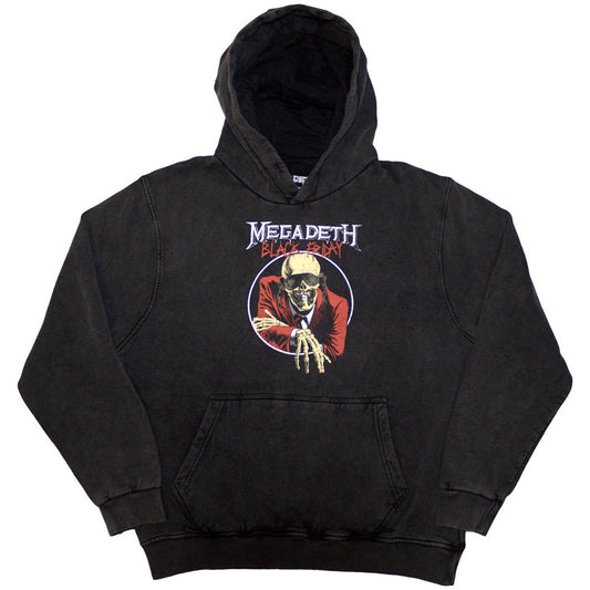 Megadeth Stone Wash Pullover Hoodie - Black Friday Stone Wash