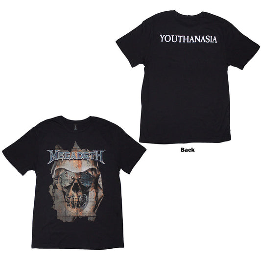Megadeth T Shirt - Youthanasia Ripped Thru | Buy Now For 24.99