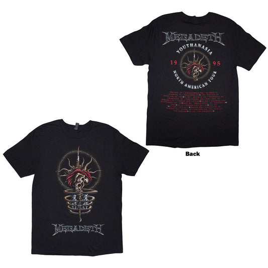 Megadeth T Shirt - Youthanasia 1995 North American Tour | Buy Now For 24.99