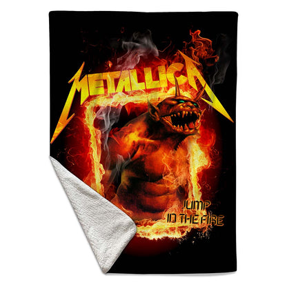 Rocksax Metallica Blanket - Jump In The Fire  | Buy Now From £39.99