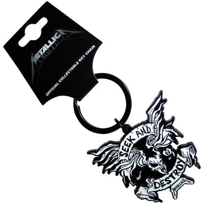 Metallica Standard Keychains - Seek & Destroy