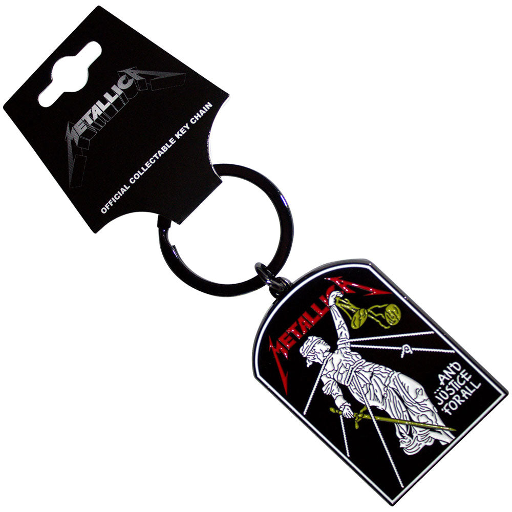 Metallica Standard Keychains - And Justice For All Tombstone