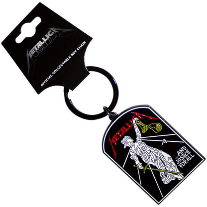 Metallica Standard Keychains - And Justice For All Tombstone