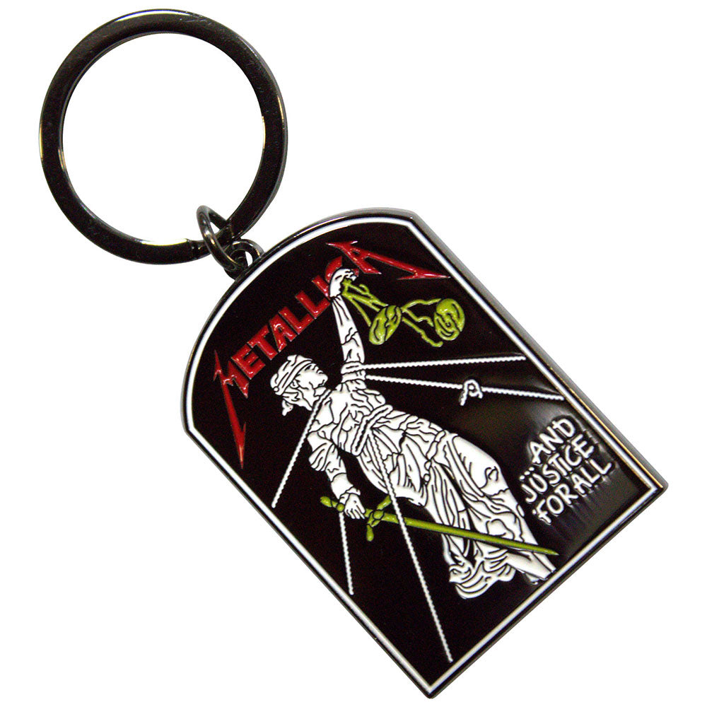 Metallica Standard Keychains - And Justice For All Tombstone