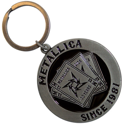 Metallica Standard Keychains - 30th Anniversary Playing Card