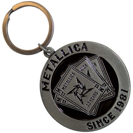 Metallica Standard Keychains - 30th Anniversary Playing Card