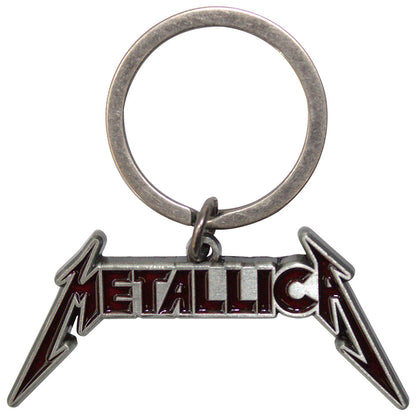 Metallica Standard Keychains - Deep Red Logo