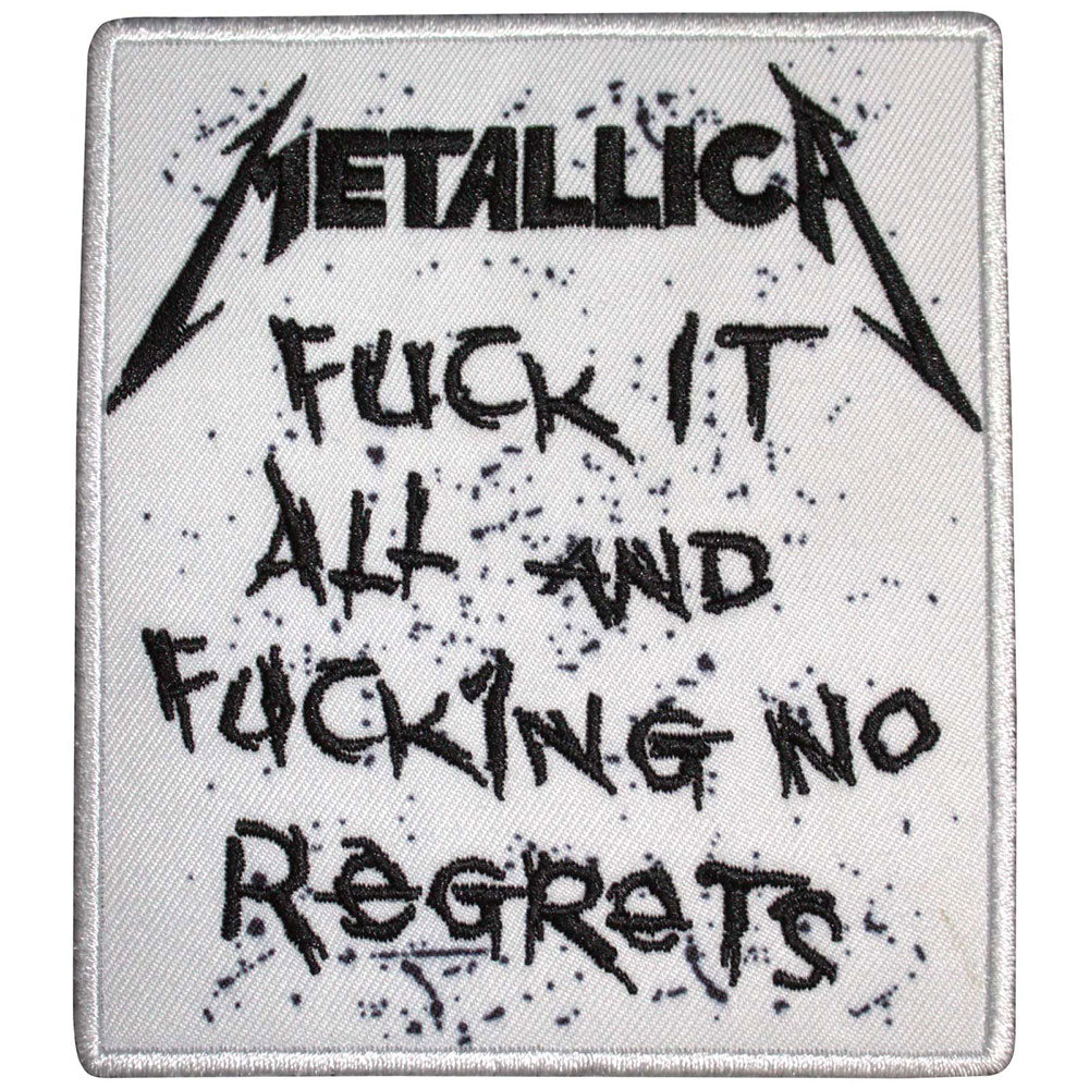 Metallica Patches - Iron On - No Regrets