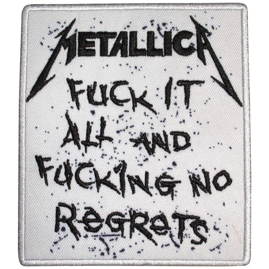 Metallica Patches - Iron On - No Regrets