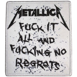 Metallica Patches - Iron On - No Regrets