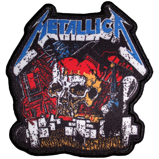 Metallica Patches - Iron On - Master Of Puppets Skull
