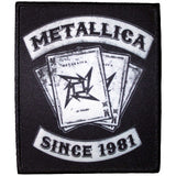 Metallica Patches - Iron On - 30th Anniversary Playing Card