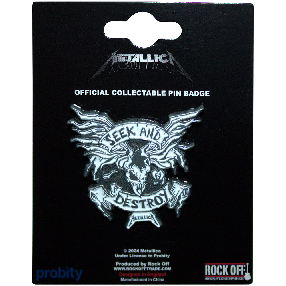 Metallica Pin - Badge - Seek & Destroy