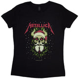 Metallica Woman's T Shirt - Santa Horns