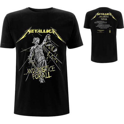 Metallica T Shirt - And Justice For All Tracks