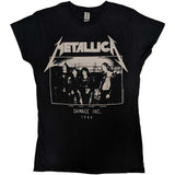 Metallica Woman's T Shirt - MOP Photo Damage Inc. Tour