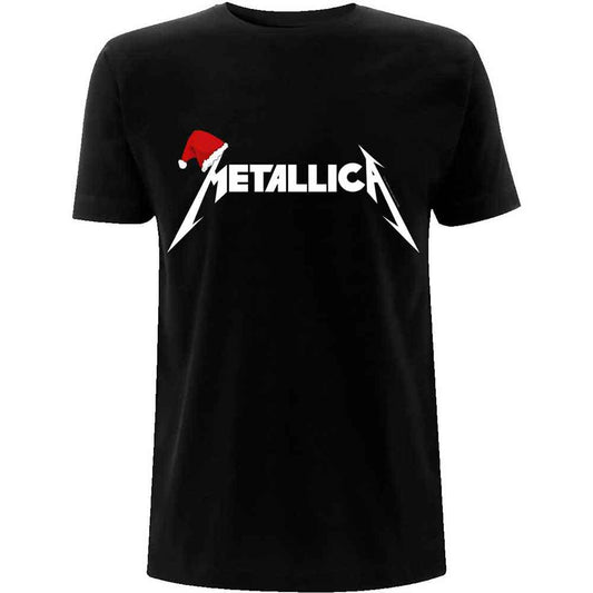 Metallica T Shirt - Santa Hat Logo