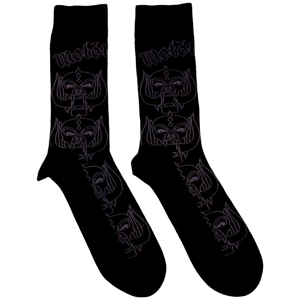 Motorhead Ankle Socks - Warpig Outlines