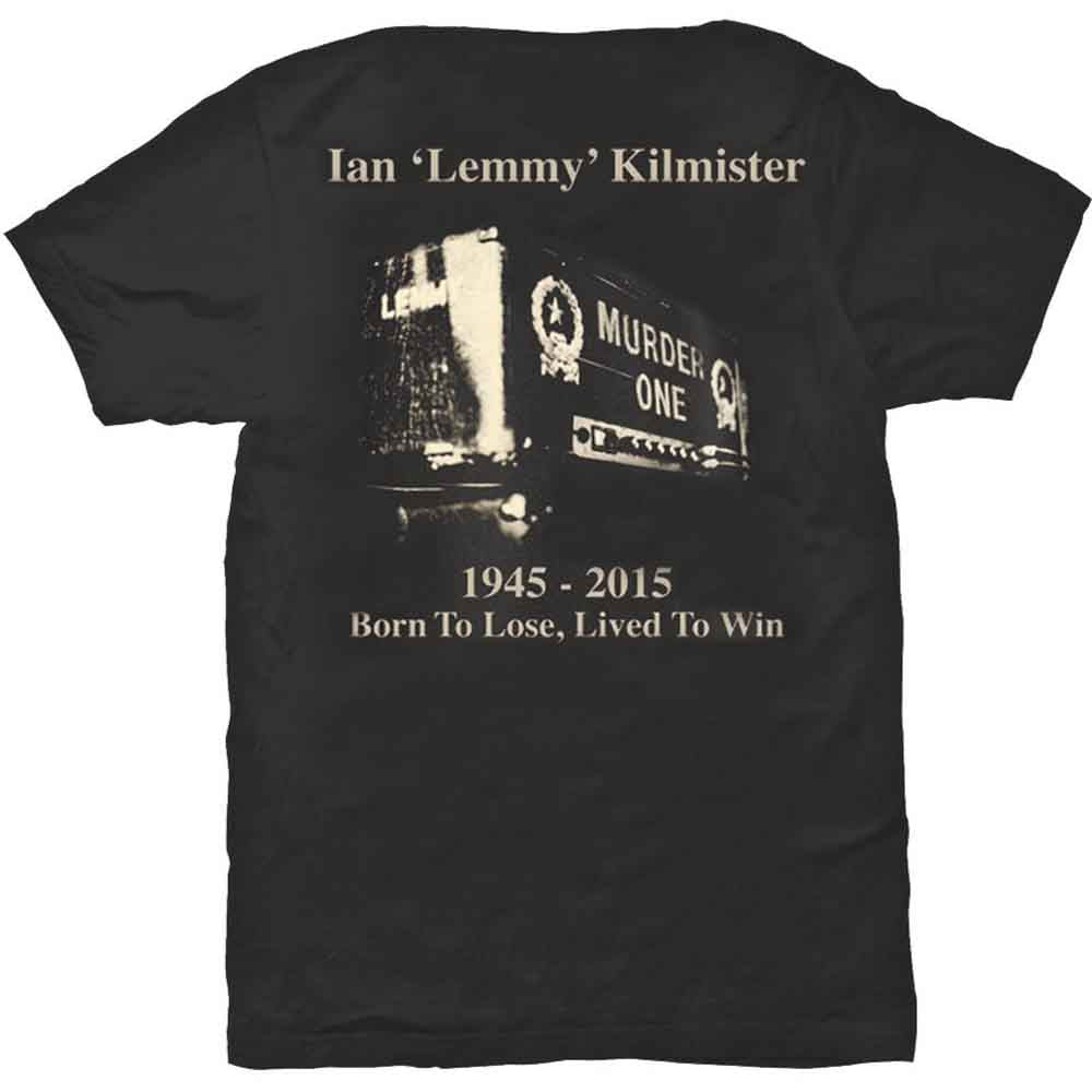 Motorhead T Shirt - Lemmy Lived To Win