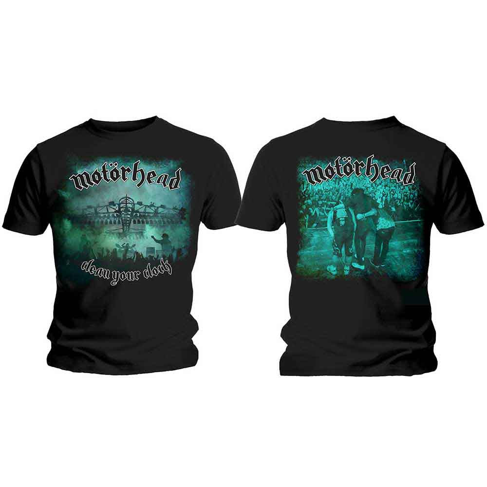 Motorhead T Shirt - Clean Your Clock Green