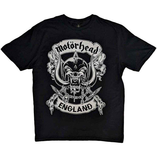 Motorhead T Shirt - Crosses Sword England Crest