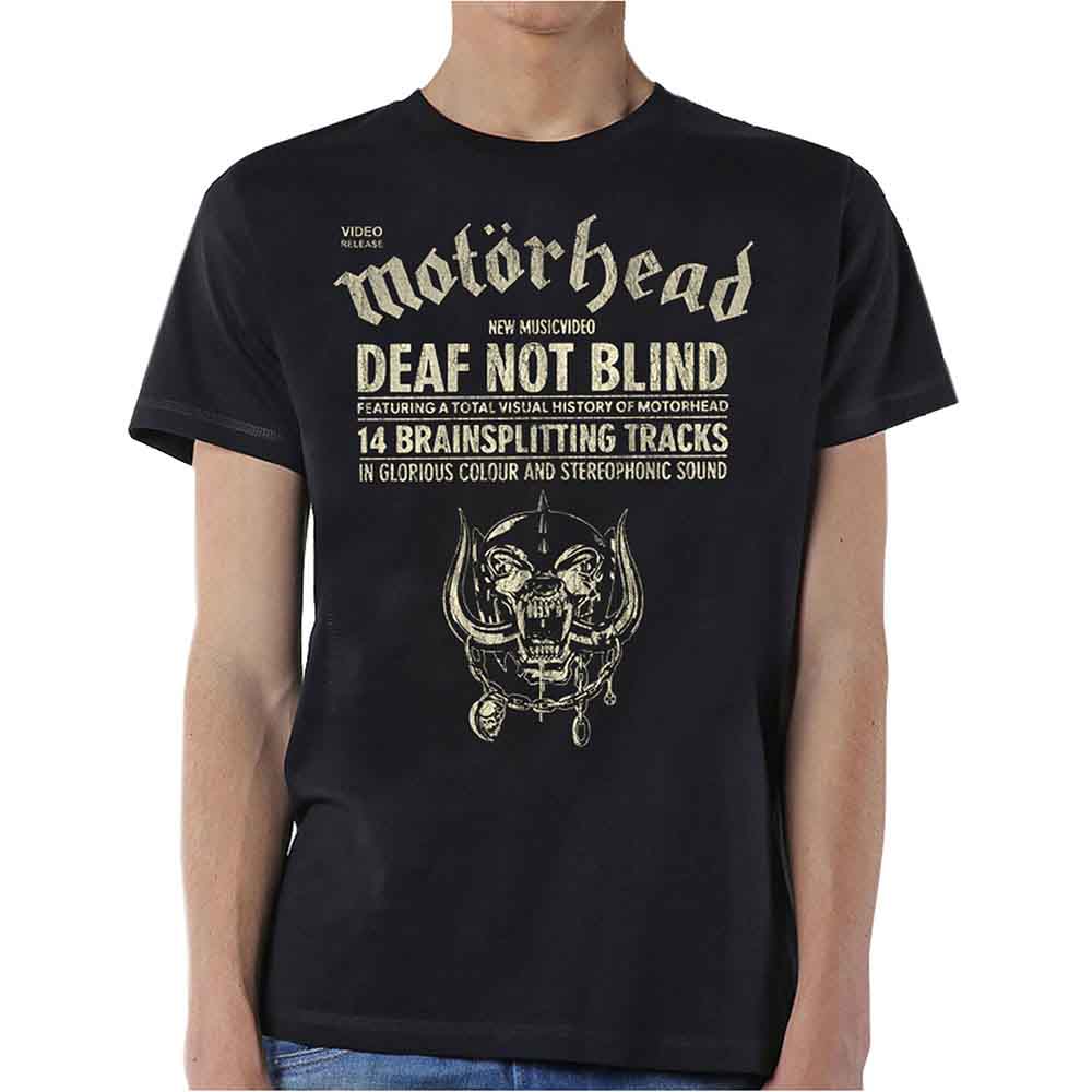 Motorhead T Shirt - Deaf Not Blind
