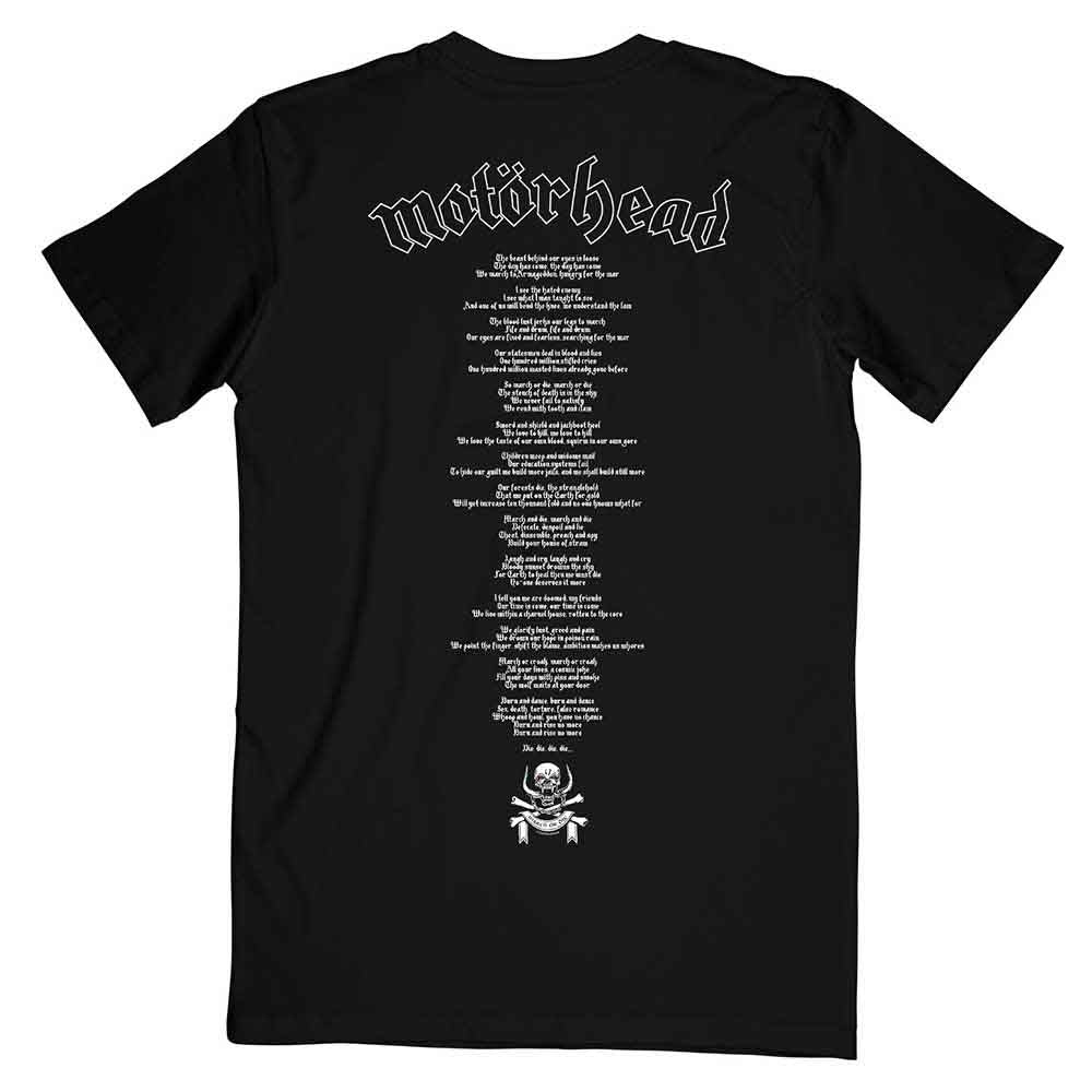 Motorhead T Shirt - March Or Die Lyrics